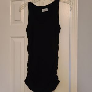 Athleta black ruched tank top. SMALL